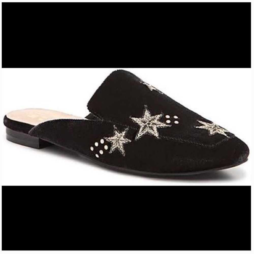 Mix No. 6 Velvet Star Embroidered Mules